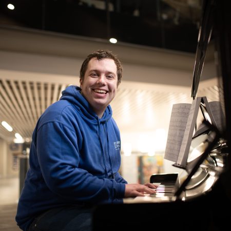 Ryan playing piano